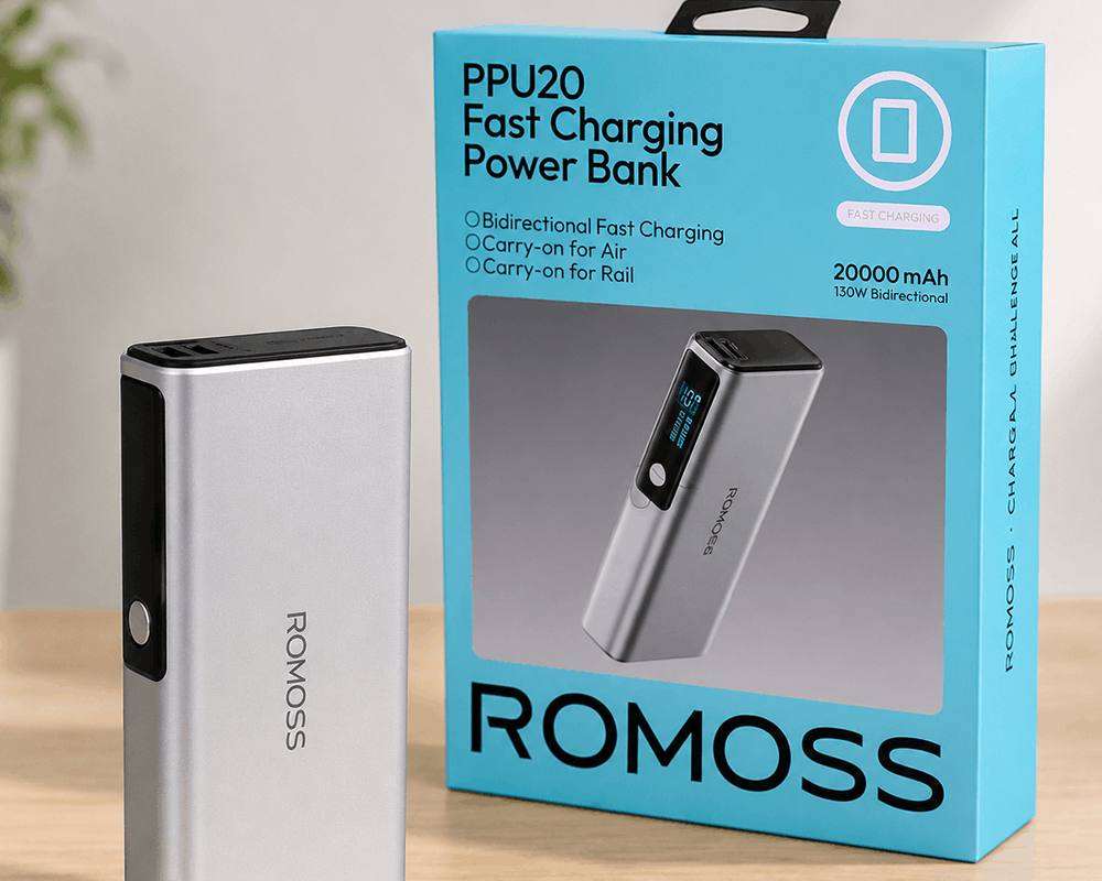 معرفی پاوربانک روموس مدل ROMOSS PPU20-128 20000mAh 130W